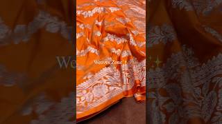 Orange Colour Mashru Satin Saree #mashrusarees #satinsilk #silkfabric #indianweaves #clothing #saree