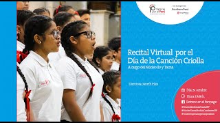 Recital Virtual por el Día de la Canción Criolla, a cargo del Núcleo Ilo y Tacna