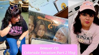 getting stuck in denver ? + eating jamaican food! + finding abba vinyl?  | scarlett april vlog 🦋