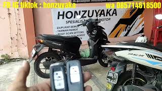 pasang keyless pcx 160 tanpa coak body dimotor honda new beat deluxe/street