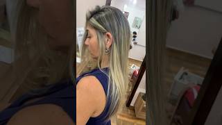 Retoque de raiz do soft blond          #transformação #cabelo #beleza