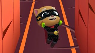 Talking Tom Hero Dash - Sliding Walls: Super Ginger Black Gameplay