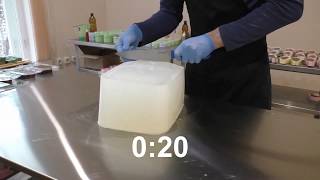 Как нарезать 10кг основы за полторы минуты. Мыльный Город, MG Soap base, мыльная основа