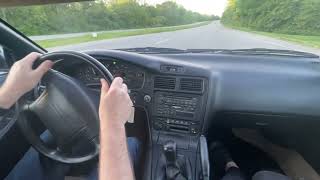 1993 Toyota MR2 turbo driving video