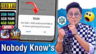 Add 12 GB Extra RAM in Any Phone (Without Root) 2022 New Trick | BGMI Lag Fix | Phone Hang fix