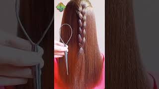 tricky French hairstyle ||ponytail hairstyle || easy to make|| simple hairstyle by shameela