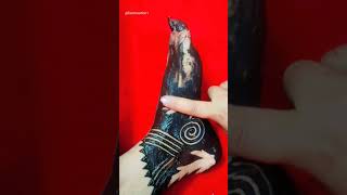 Amazing reverse leg mehndi।।beautiful foot mehndi design।।easy leg mehndi design।।latest mehndi