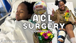 Raw & Unfiltered ACL Surgery Vlog  | Supportive Husband +Family + Friends | **Too much Pain