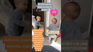 Es malo que los bebés se miren al espejo? #estimulacion #baby #estimulaciontemprana #espejo #juego