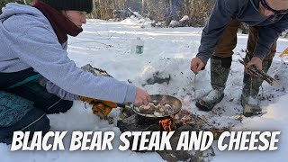 Life Living Off Grid In Northern Maine Woods // Cooking Over Open Fire + Snowshoeing + Snowmobiling