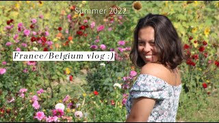 Travel Vlog to Northern France! beach, tourist sites, flower fields, surprise at the end! :)