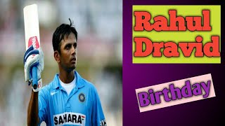 Rahul Dravid's Birthday | The Wall | General World