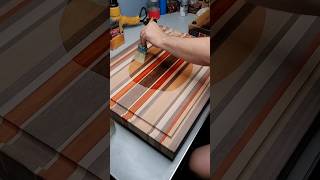 Part 1/2 Building a striped Brisket board with juice groove. #brisket #brisketboard #woodworking