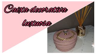 Decoração com caixa