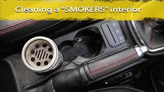 "SMOKERS" BIG INTERIOR DETAIL! Cleaning and removing bad odours