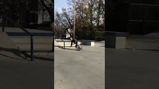 I tried to switch heel flip long 4 stair | skateboarding