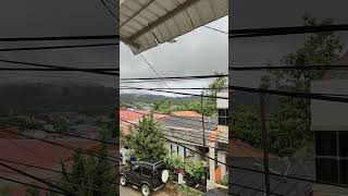 live asmr small rain in village Indonesia #shorts