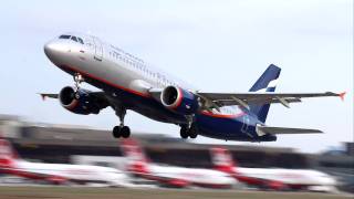 Aeroflot Airbus A320-214 VP-BKX takeoff from RWY 27L at Hannover Airport on 28.12.2011