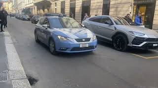 Auto di lusso in Via Montenapoleone a Milano - Marzo 2022