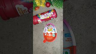 Skittles Gems Chocolate in Kinder Joy Box #shorts #kinderjoy #chocolate