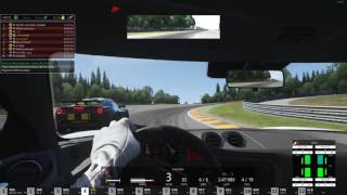 battle for 3rd, final lap at Spa - Lotus Evora GTE - Assetto Corsa