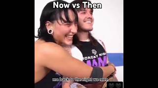 Rhea Ripley and Dominik Mysterio then vs now edit #wwe #rhearipley #damianpriest