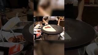 Making  Strawberry Crepe ~ Buffet 101 {POV} #foodvlog #foodie #crepe #sweet #crepes #buffet #sweets