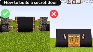 How to build a secret door in minecraft  #minecraft #viral