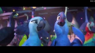 RIO 2 💈 "🎶 es una fiesta en grande soy feliz con todos en el baile 🎶" 💈 AJClips 🐦