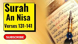 Surah An-Nisa Verses 131 to 141 with Tajweed | Treasure of quran  #quranrecitation