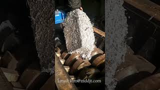 Aluminum scrap briquette shredder, metal shredder