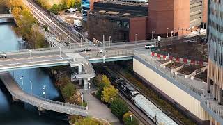 Philadelphia's Schuylkill River RailFanning 11-20-2024 #Drone