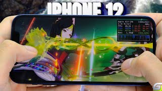 iPhone 12 test game Genshin Impact Max Graphics 2024 | Highest, 60 FPS