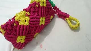 Macrame Hand Purse Tutorial / Macrame Bag Tutorial