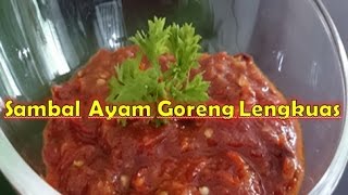 Cewek Hebat Bisa Memasak Resep Sambal Ayam Goreng Lengkuas