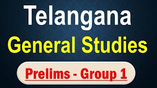 TSPSC Group 1 Prelims| Telangana state GK | General Studies Group 1 General Studies | @Aishwarya Ram