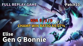 JUNGLE Elise VS Olaf Replay S10 / 정글 엘리스 VS 올라프 관전 시즌10 - 9/1/9 Patch 10.4 KR