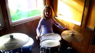 My Daughter Playing Drums