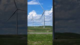 Summertime In Wyoming, windmills and trucks. #windmill #trucking #wyoming