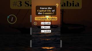 Guess the Capital City of the Country? | Medium Level | Geography Quiz # 15 #geographic #education