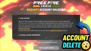 FREE FIRE ACCOUNT DELETE PERMANENTLY 🤯 OB42 NEW UPDATE DELETE ACCOUNT