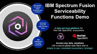 IBM Spectrum Fusion Serviceability Functions – Demo