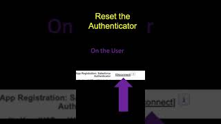 Reset the Authenticator