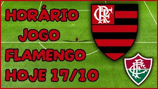 QUE HORAS É O JOGO DO FLAMENGO HOJE | ONDE ASSISTIR FLAMENGO X FLUMINENSE | BRASILEIRÃO 2024