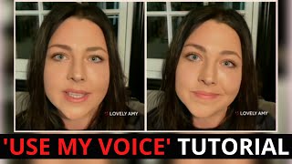 AMY LEE - 'USE MY VOICE' Video Tutorial