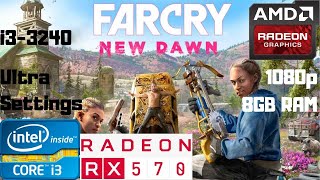 Far Cry New Dawn | Ultra Settings | i3-3240 | RX 570 8GB | 8GB RAM PC HD | 1080p Gameplay Benchmark