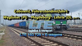 [4K] Cabinerit | Führerstandsmitfahrt | Węgliniec 🇵🇱 ➡️ Magdeburg 🇩🇪 ➡️ Lehrte 🇩🇪 | BR 193 | Deel 1