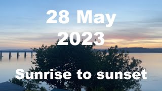 Sunrise to sunset on 28 May 2023 | 4K | Timelapse