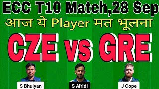 cze vs gre | cze vs gre dream11 prediction today match | cze vs gre prediction | cze vs gre t10 2024