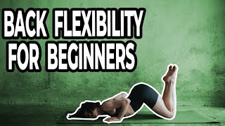 How To Get A Flexible Back  [ Flexibility Tutorial For Absolute Beginners ]